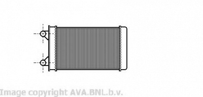 AVA QUALITY COOLING vw6117 -  Теплообменник, отопление салона